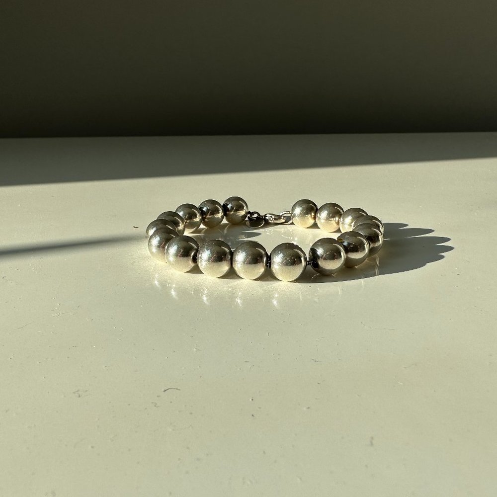 Tiffany & Co Sterling Silver Bead Bracelet